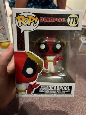 Funko Pop! Deadpool Roman Senator Figure - Red, Gold, White